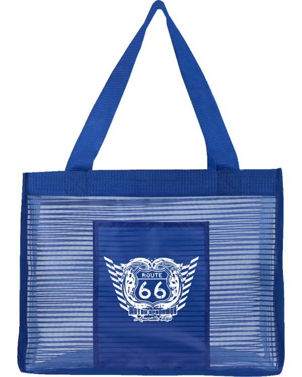 PR147 Sheer Tote Bag Blue Route 66 600