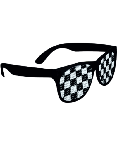 SO140 Checkered Lens Sunglasses angle 600