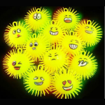 Light Up Emoji Puffer Balls 5"