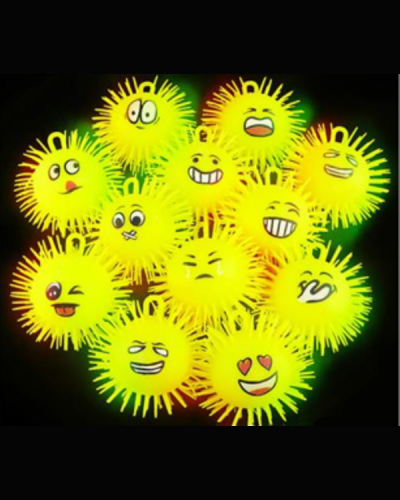 Light Up Emoji Puffer Balls 5″ 1