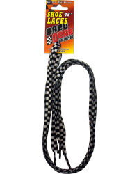 Checkered Shoelaces 45" pair