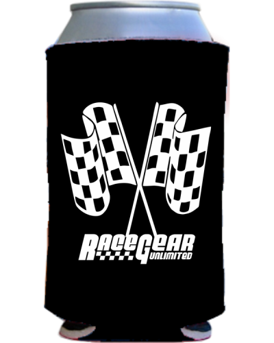 Can Cooler w/Checkered Flag 16oz. – Race Track Wholesale