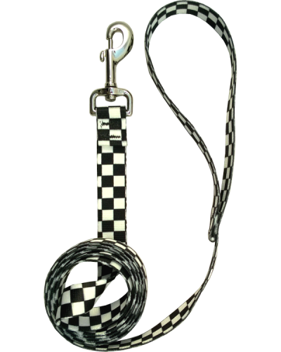 Checkered Dog Leash 6′ 1