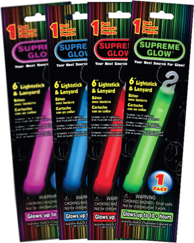 Glow Sticks 6″ in Retail Pack – Race Track Wholesale