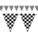 Pennant Stringers Checkered Flag