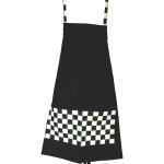 Black & White Checkered Chef's Apron