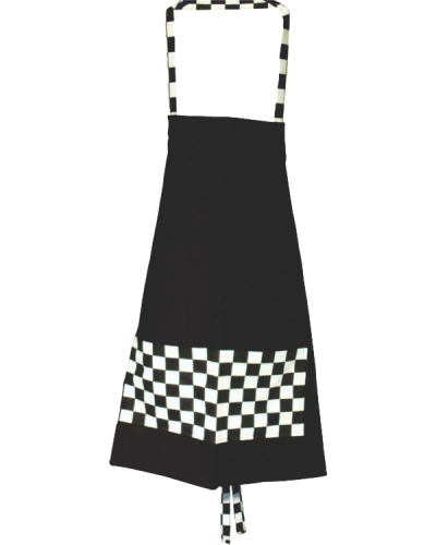 Black & White Checkered Chef’s Apron 1
