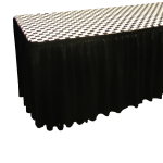 Fitted Table Cover Black & White Check 1