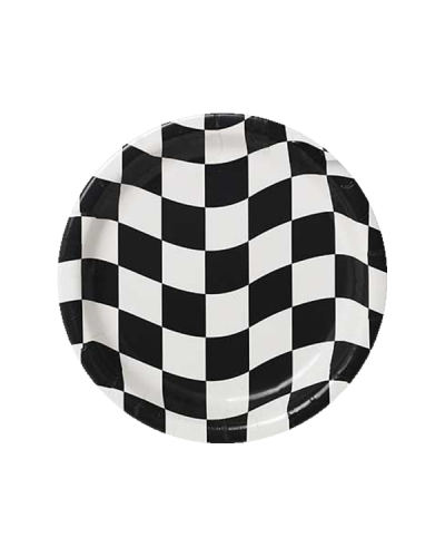Checkered Flag Paper Plates 1