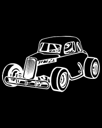 Vintage Coupe Race Car Decal