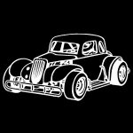 Legend Coupe Race Car Decal