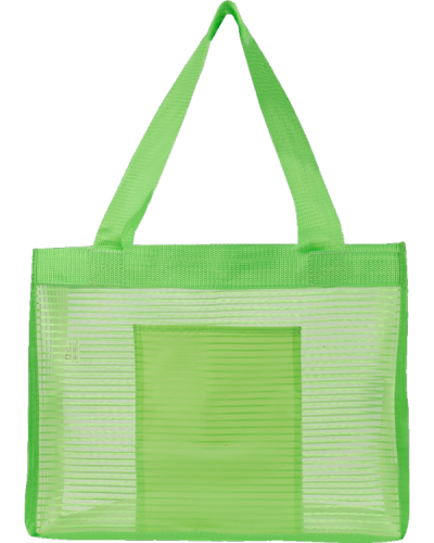 PR147 Sheer Tote Lime 600