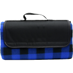 PR41 Roll Up Blanket plaid Blu-Blk 600