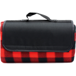 PR41 Roll Up Blanket plaid Red-Blk 600