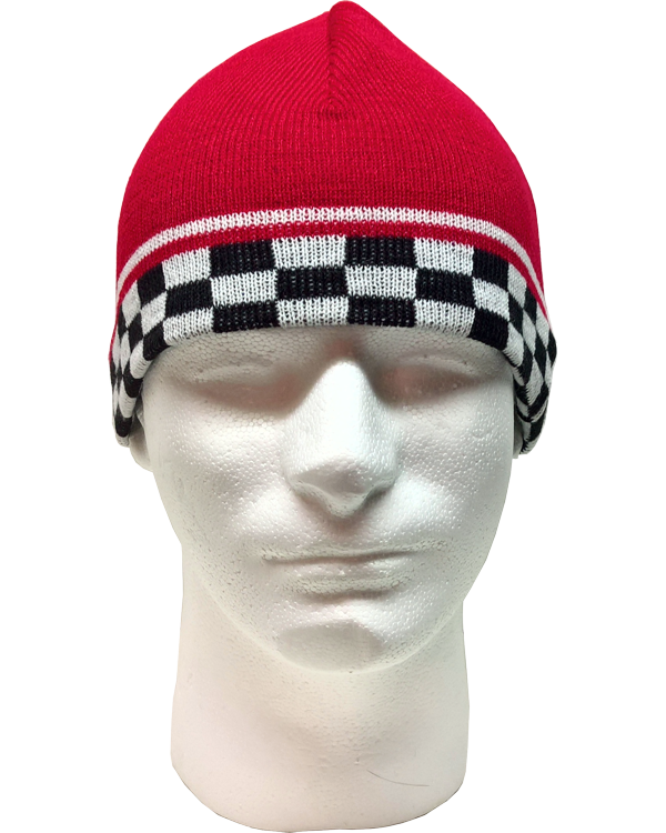 Reversible Checkered Beanie – Race Track Wholesale