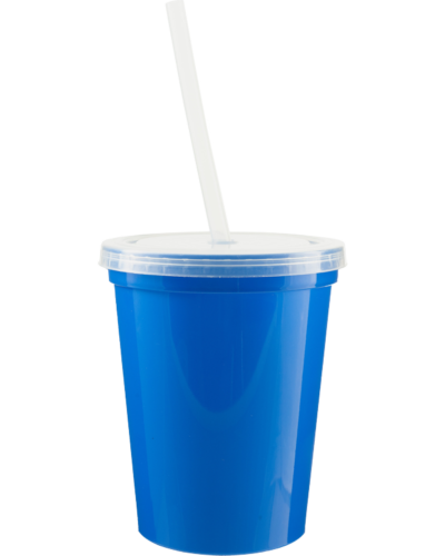 PR0450L Stadium Cup 16 w-lid-straw Blue 600