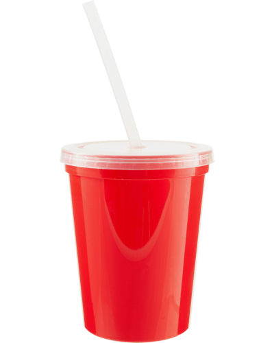 PR0450L Stadium Cup 16 w-lid-straw Red 600