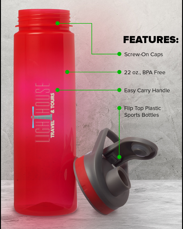 PRAPG147-BP Plastic Water Bottle