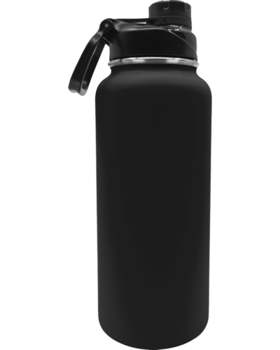 PRBTL409-TW Rubberized Water Bottle 32oz Blk 600