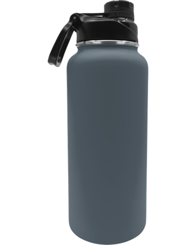 PRBTL409-TW Rubberized Water Bottle 32oz Gry 600