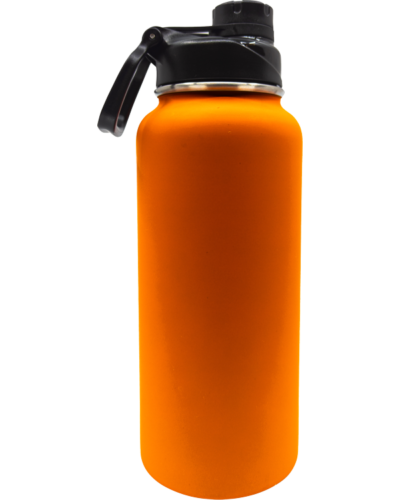 PRBTL409-TW Rubberized Water Bottle 32oz Org 600