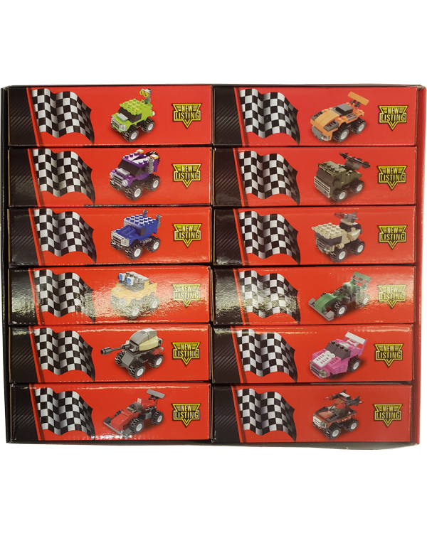 Building Block Pull Back Cars Race Track Wholesale