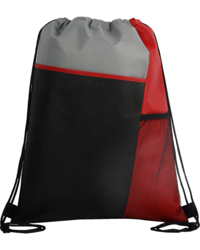 PR123965-RI Tri-Color Backpack Red 600