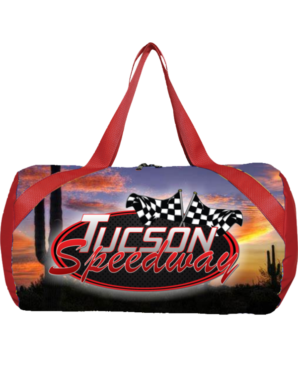 Full Color Round Duffel Bag Race Track Wholesale