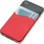 PRTW100 Phone Wallet red on phone 600