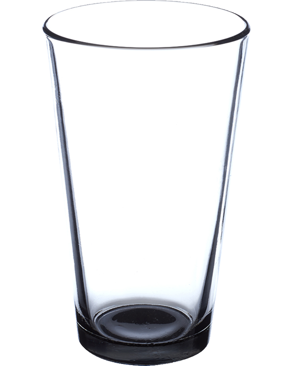 PRA0378AL Glass Tumbler 16oz Black bottom 600