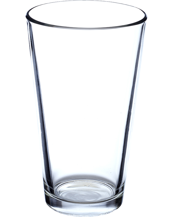 PRA0378AL Glass Tumbler 16oz Clear bottom 600