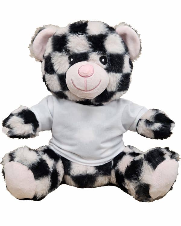 SO38 Checkered Pink-White Bear 600