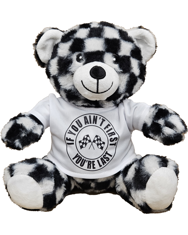 SO37-FL Checkerd Plush Bear First-Last 600