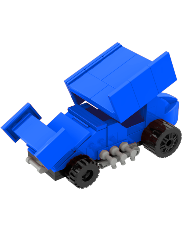 SO313 Building Block Sprint Car Blue ang 600